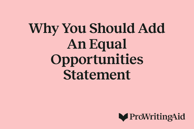 Why You Should Add An Equal Opportunities Statement