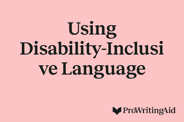 Using Disability-Inclusive Language